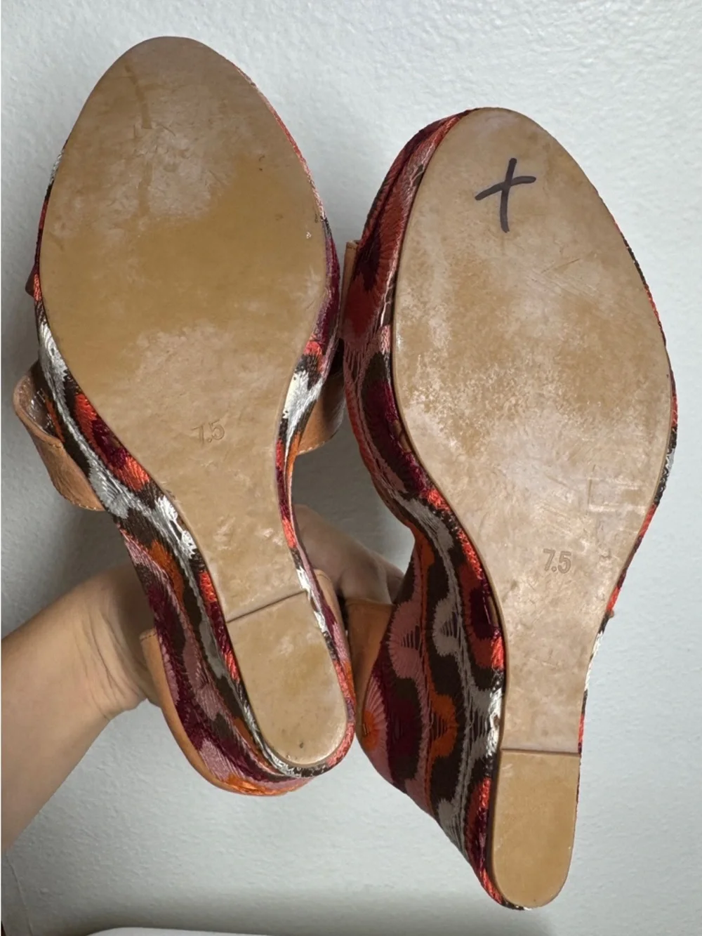 Jeffrey Campbell Bradshaw Ibiza Tan Brown Ankle Strap Wedge Open Toe Sandals 7.5 - Picture 14 of 16
